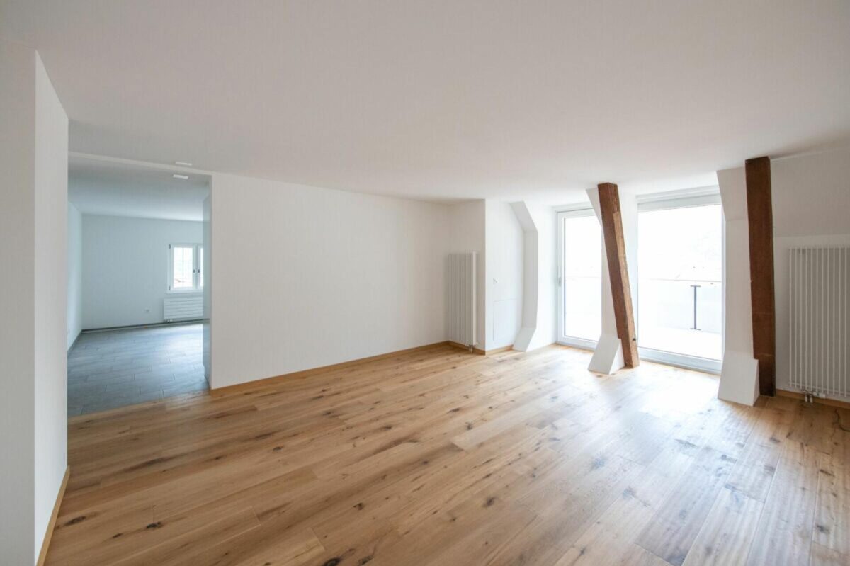 Wohnraumausbau im Dachgebälk