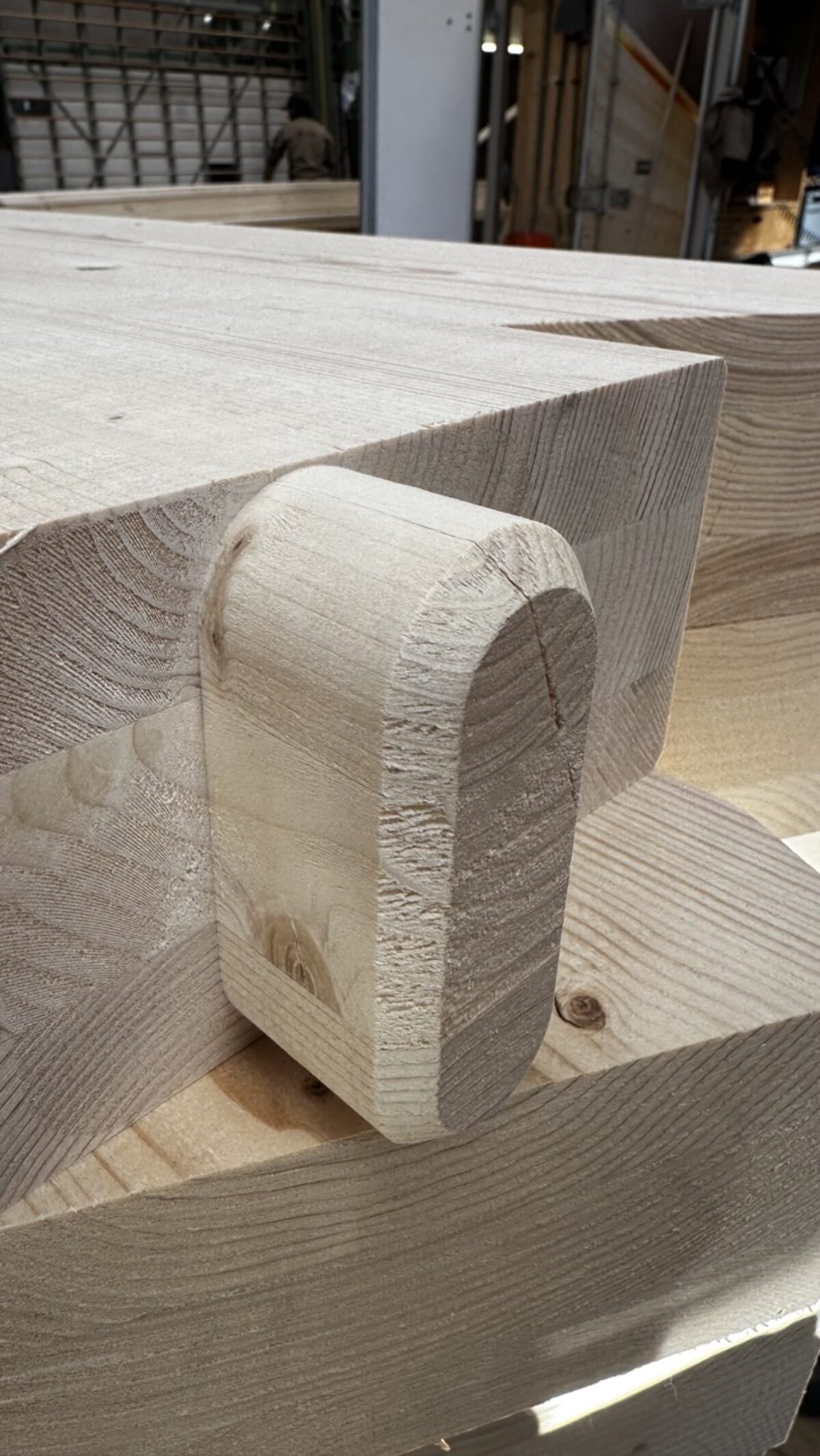 Holzabbund beim Zimmermann